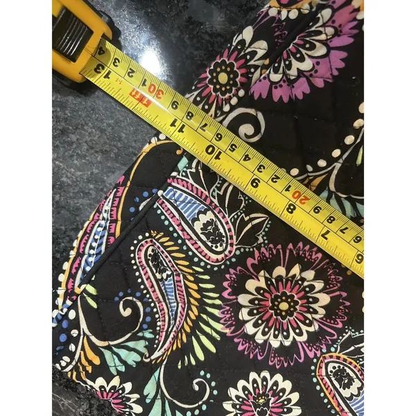 Vera Bradley Quilted Crossbody Purse Bandana Swirl Pattern Shoulder Bag Tote - Image 8