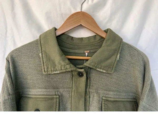 Free People Ruby Jacket Soft Oversized Dolman Quilted Fleece Shacket Size Small - Image 7