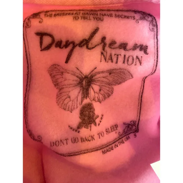 Daydream Nation Sweatshirt Women Small Pink NWT Graphic Print Lounge Athleisure - Image 9