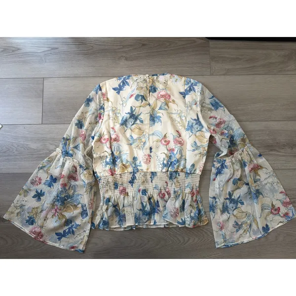 Tuckernuck Lily of the Valley Jennie Boho Cottage Snowberry Floral Blouse NWT M - Image 3