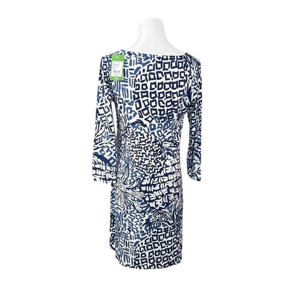 Lilly Pulitzer Sophie Shift Dress MEDIUM Home Slice Blue White 50+ UPF NEW‎ - Image 5