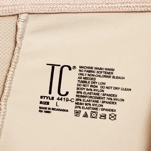 TC Intimates Cool On You Firm Control Shaping Thigh Slimmer Shapewear 4419 Large - Image 6