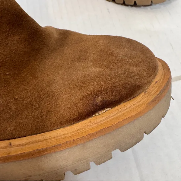 Dolce Vita Tan Suede Leather Platform Castor Ankle Boots Women’s 6.5 Chukka - Image 9