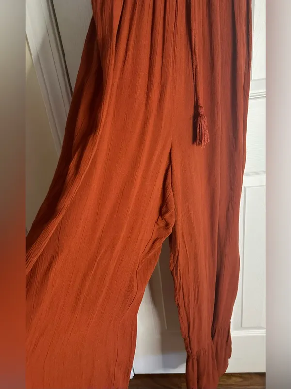 Patrons of Peace Spaghetti Strap Wideleg Maxi Jumpsuit - Image 5
