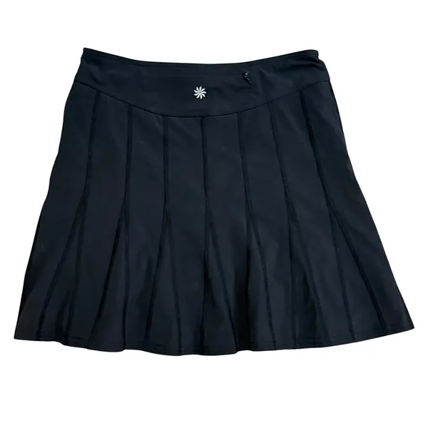 Athleta Womens Black Pleated Active Skort Size 2 Tennis Golf Running Skirt - Image 3