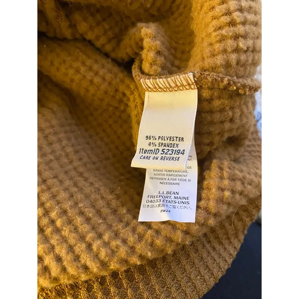 L. L Bean Women's Birchwood Brushed Waffle Anorak Size L - Image 11