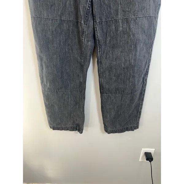 Rag & Bone Women 29 Dark Grey Acid Wash High Rise Carpenter Barrel Jeans - Image 4