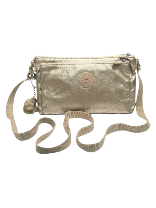 Kipling ✪ Eve Lightweight Crossbody Handbag Bag ✪ Monkey Keychain ✪ Metal Gold - Image 2