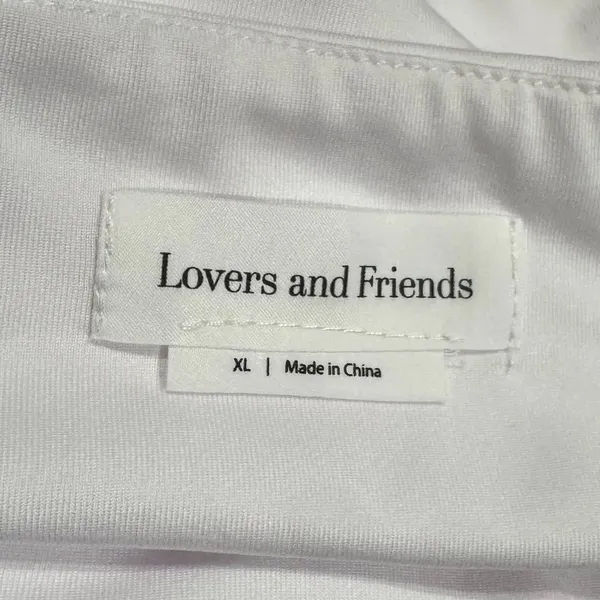 Revolve Lovers + Friends Nude Sally Wrap Tank Top White Women’s XL - Image 2
