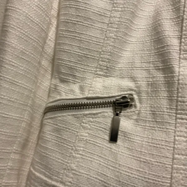 White shabby chic light weight jacket, contemporary casual jacket - Image 7