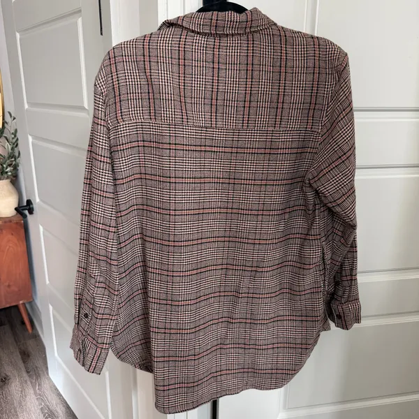 Abercrombie & Fitch Oversized Flannel Shirt Jacket - Image 2