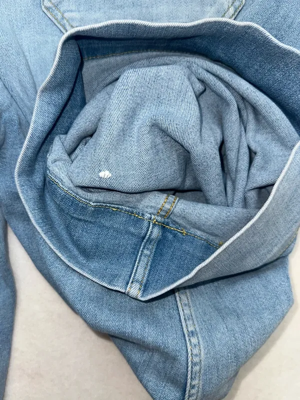 Maeve Anthropologie Jeans 16W Colette Wide Leg Cropped Light Wash Demin - Image 12