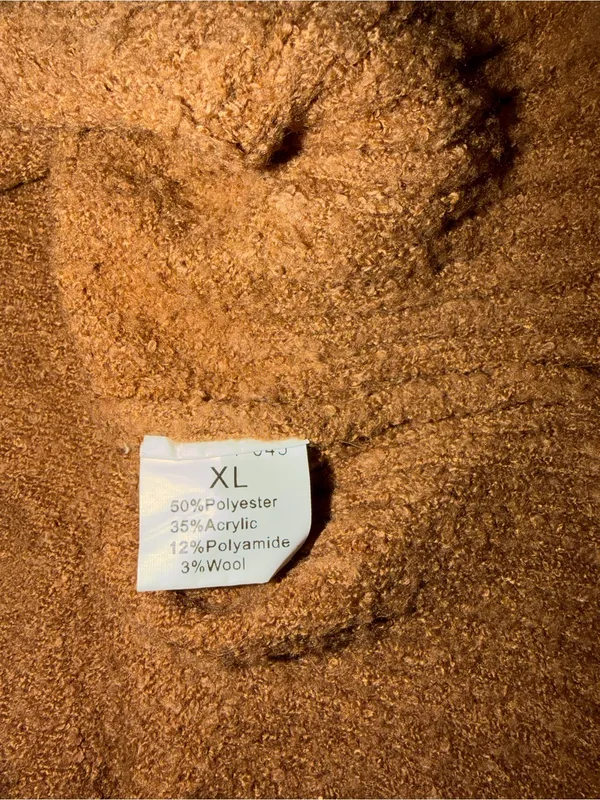 Efan Chestnut Crewneck Sweater Brown Size XL - Image 3
