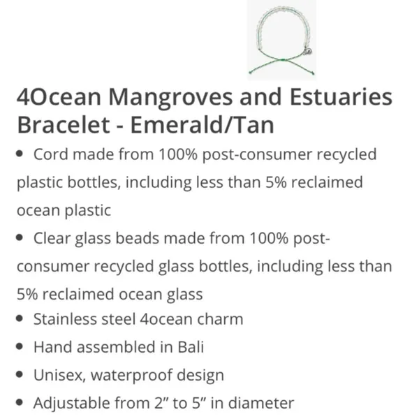 Limited Ed 4Ocean Bracelet Mangroves & Estuaries - Image 16