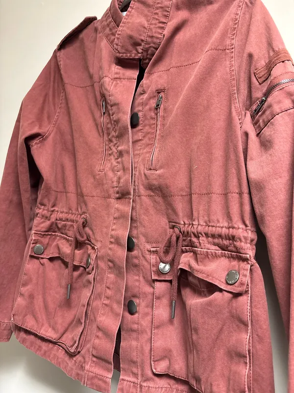 Cotton on military combat jacket red rust  - Image 3