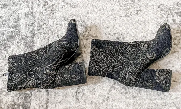 Ash NEW Fedora Embroidered Heel Boots - Image 7
