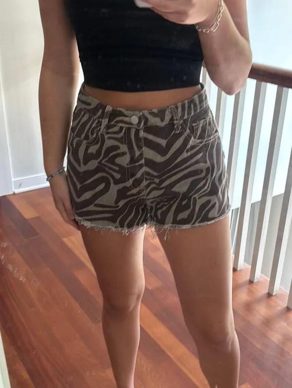 SheIn Zebra Print Shorts - Image 2
