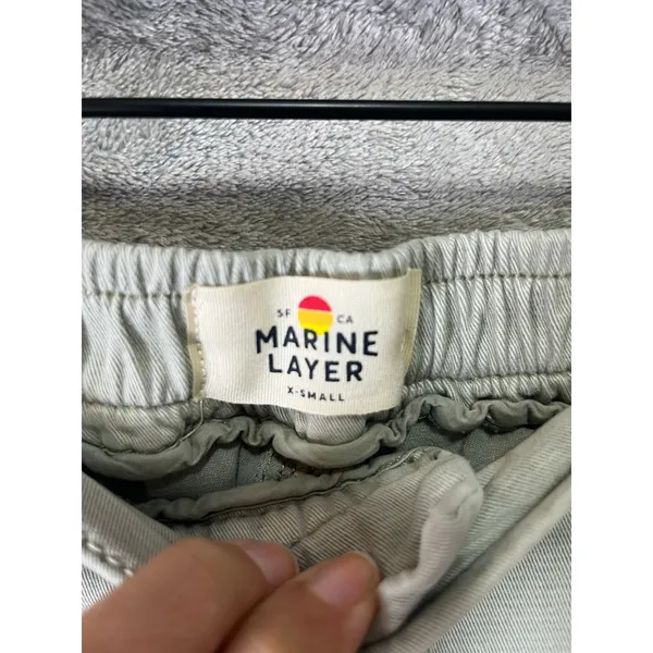 Marine Layer Saturday Pant Faded‎ Olive Tapered Casual Utility Chino XSmall - Image 5