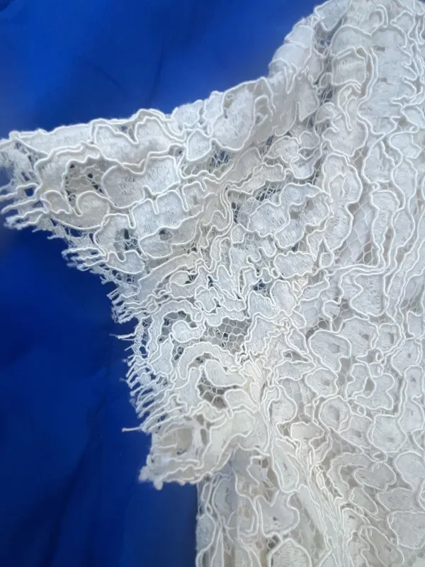 Zara Woman White Lace Short Sleeve Shift Dress Size M - Image 6