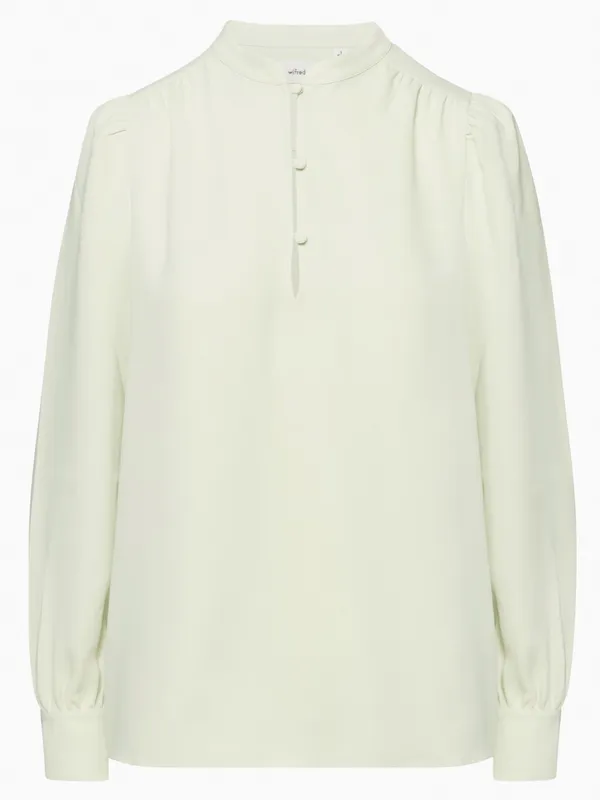 Aritzia Wilfred Ava Blouse in Rainwash Green size Small $98 - Image 2