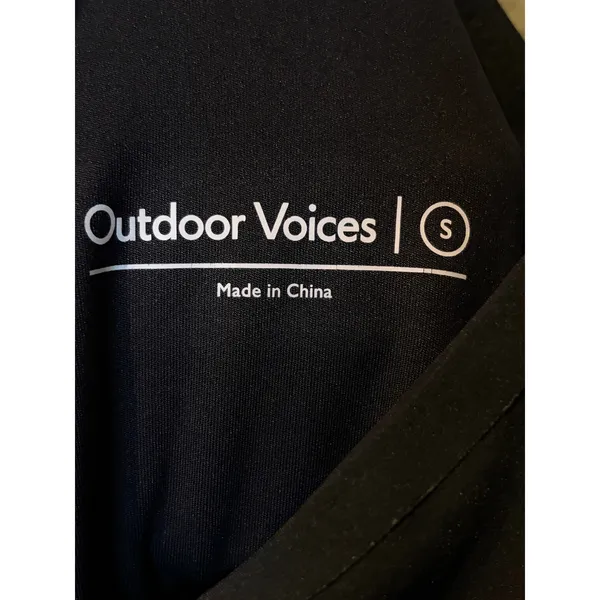 Outdoor Voices Athletic Dress Black Size Small Built-In Bra Liner Strappy Back - Image 4