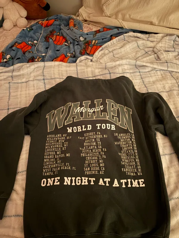 morgan wallen tour hoodie Black - Image 2
