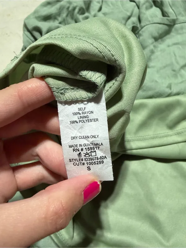 Altar’d state Puff-Sleeve Dress in Sage Green NWT MSRP$72 small - Image 10
