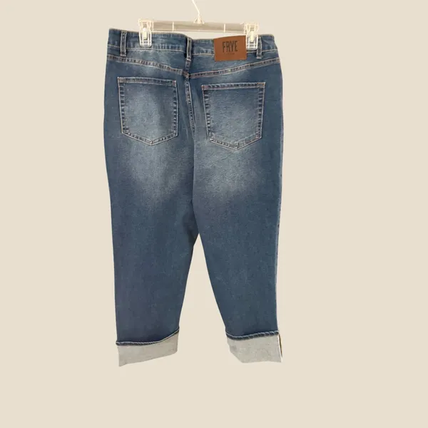 Frye Amari Wash High Rise Skinny Cuffed Jeans Womens 12/31 Medium Blue‎ New - Image 2