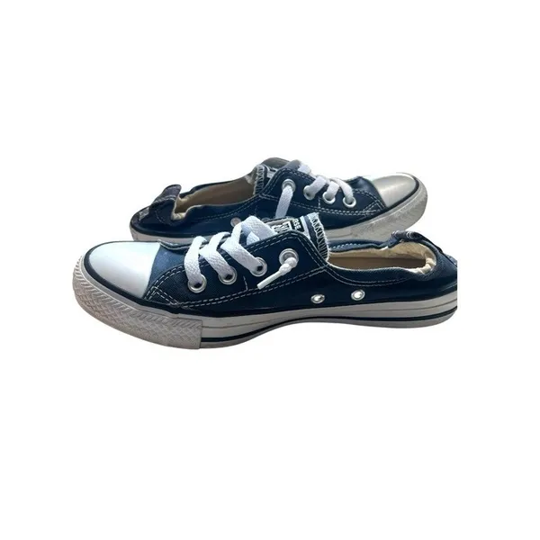 Converse Chuck Taylor All Star Shoreline Navy 7.5 Slip On Sneakers - Image 9