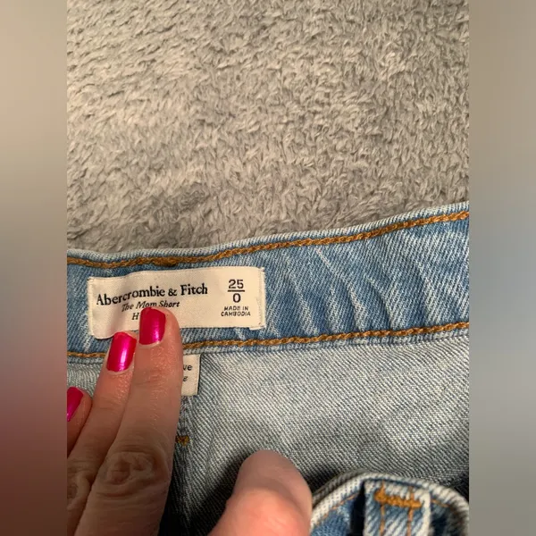 Abercrombie & fitch mom short Denim Shorts 25/0 - Image 5
