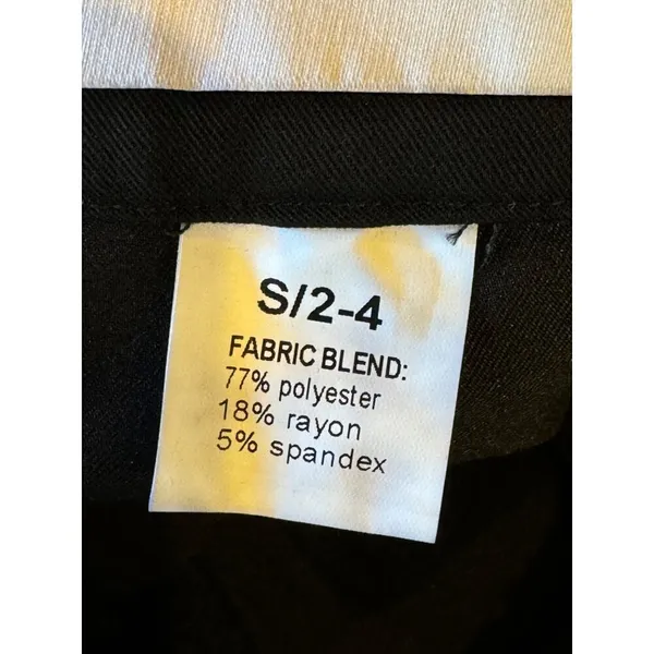 Trouser9 Pants Women Small Black Pleated‎ Baggy Tapered Leg Trousers Career NWT - Image 11