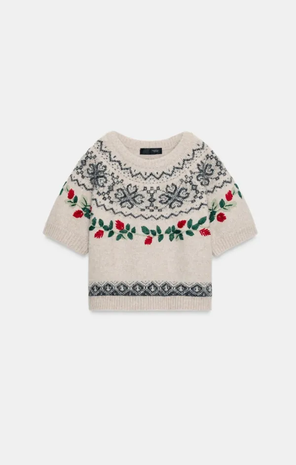 ZARA Short Sleeve Sweater Top - Image 2