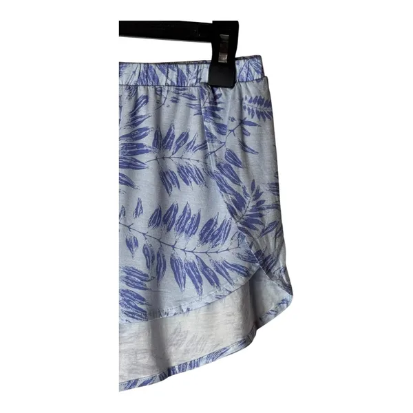 Hale Bob Pajama Shorts Women‎ Medium Blue Purple Palm Print Loungewear Casual - Image 4