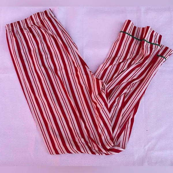 Red and White Striped Pajama Set - Image 4