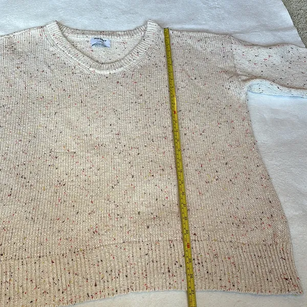 NWOT Old Navy V Neck Cotton Sweater - Image 5