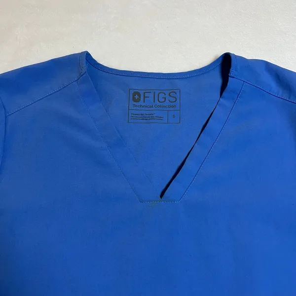FIGS Technical Collection V-Neck Casma Three-Pocket Scrub Top Size Small - Image 3