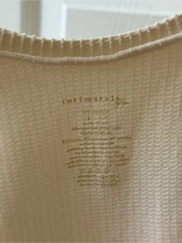 Free People Clean Slate Ivory V-neck Seamless Tank - Image 4