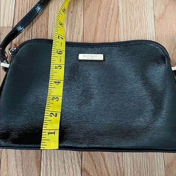 Kate Spade Black Leather Crossbody bag purse - Image 4