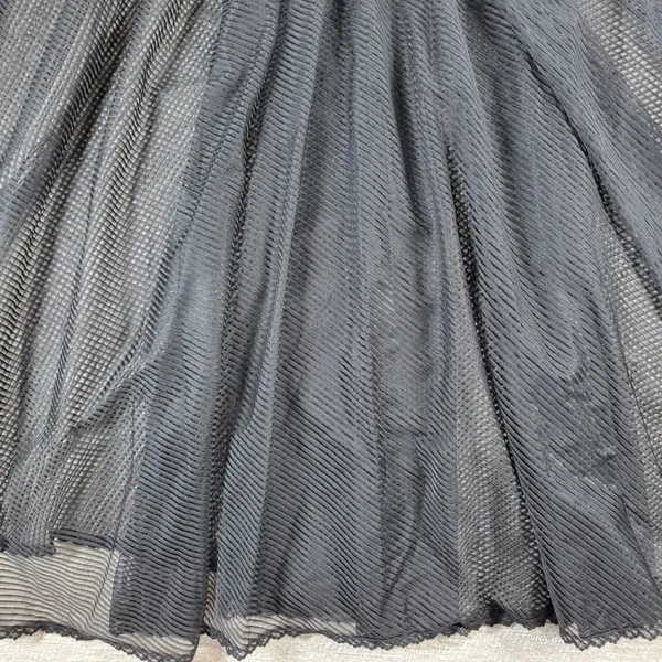 VTG E Bole Gothic Corset Lingerie Dress Small Black Sheer Mesh Maxi Grunge NEW - Image 9