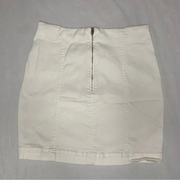Free People White Mini Skirt Size 4 - Image 5