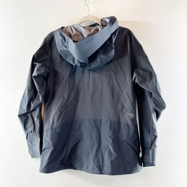 Mountain Harwear Gore-Tex Full Zip Rain Coat Jacket Dark Gray Medium - Image 2