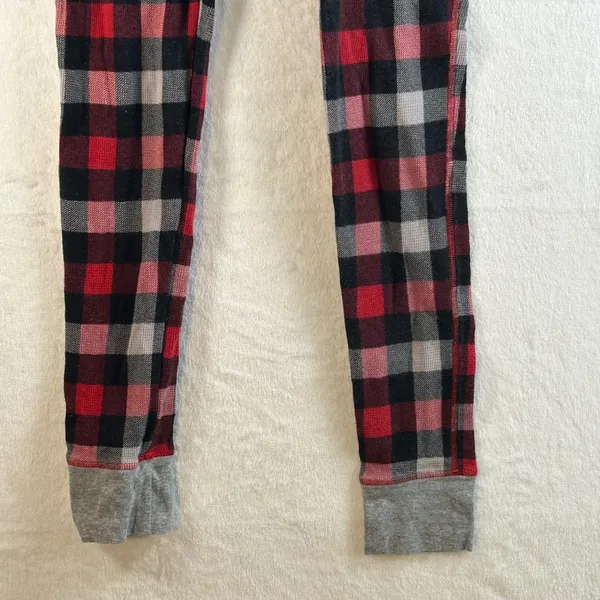 Victoria's Secret‎ Plaid Flannel Pajama Bottoms Thermal Long Johns XS - Image 4
