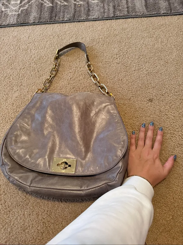 Tory Burch Gray Hobo Shoulder Bag - Image 14