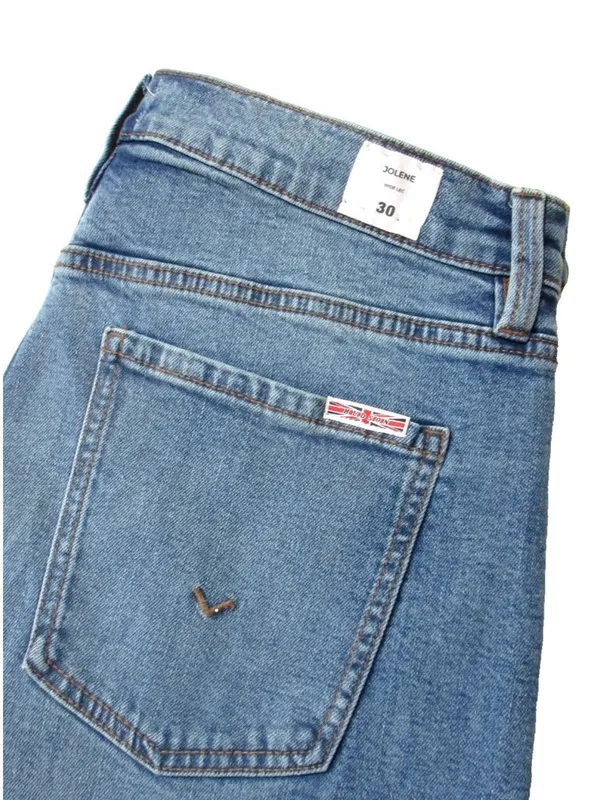Hudson Jeans NWT Jolene in Burke High Waist Wide Leg Cuffed Stretch Jeans 30 - Image 8