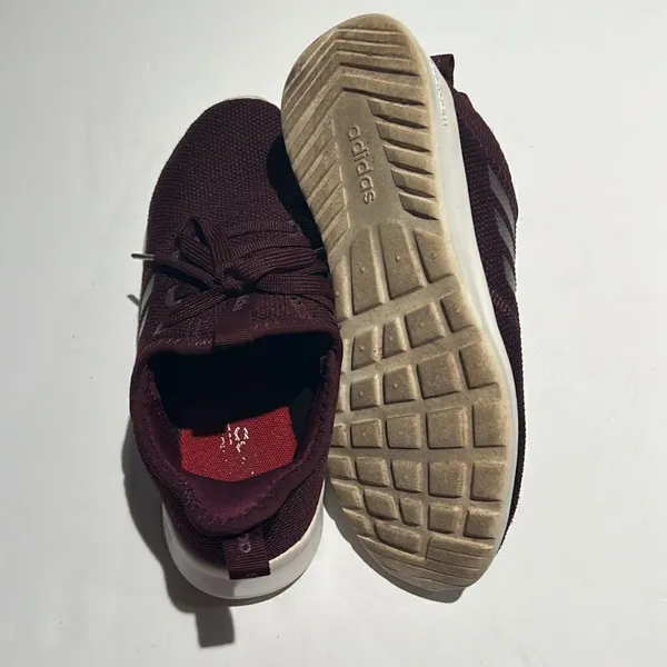 Adidas CLOUDFOAM Burgundy Tennis Shoe Size 6.‎ B60 - Image 10
