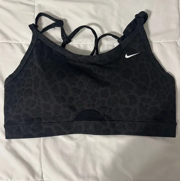 Nike Dri-Fit Sparkly Cheetah Print Workout Set - Image 2
