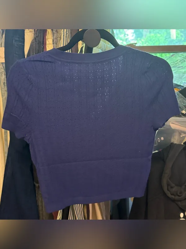 NWT Free People FP Intimately Cassie Cardi - indigo blue navy - Medium - Image 8