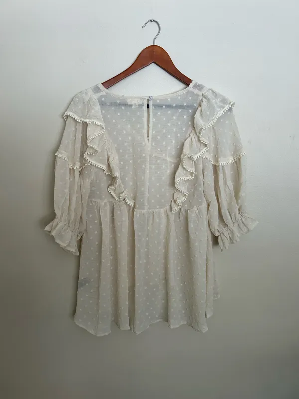 Pol bohemian indie cottage core top (m)  - Image 6