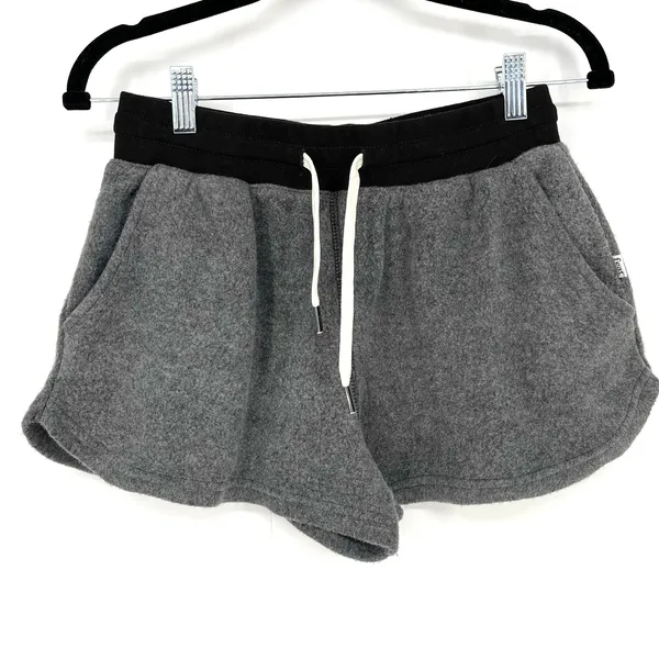 FEAT BlanketBlend Fleece Shorts Womens S Gray High Rise Lounge Sweatshorts NWT - Image 2