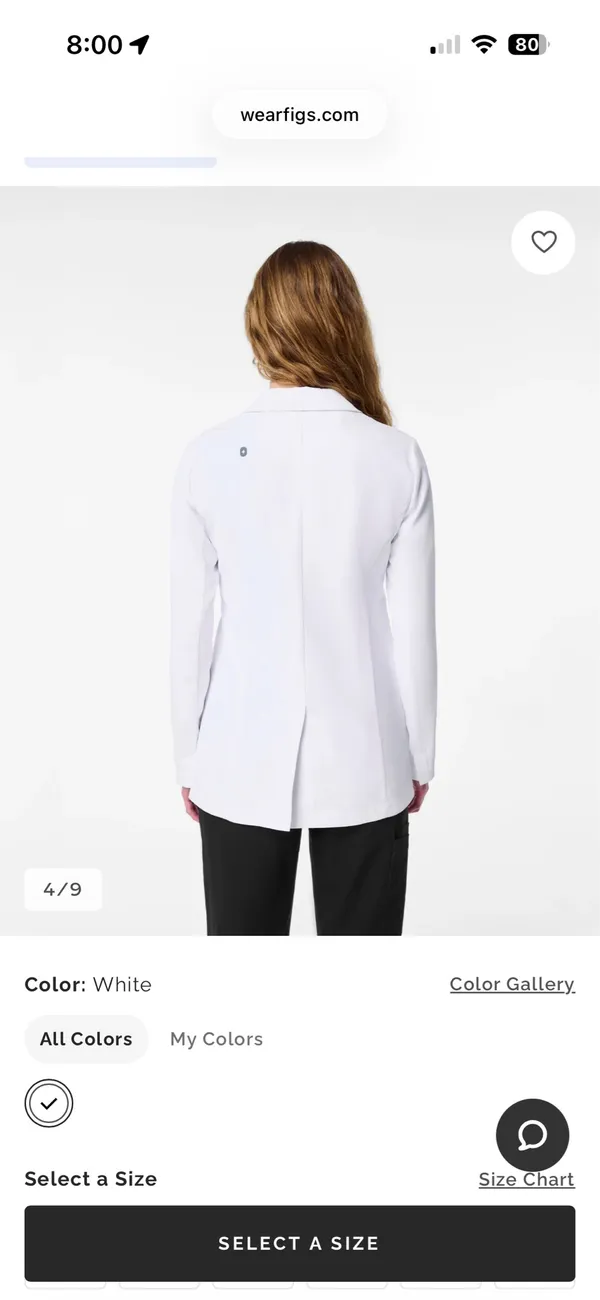 FIGS Bellevue Short Slim Lab Coat - Image 2